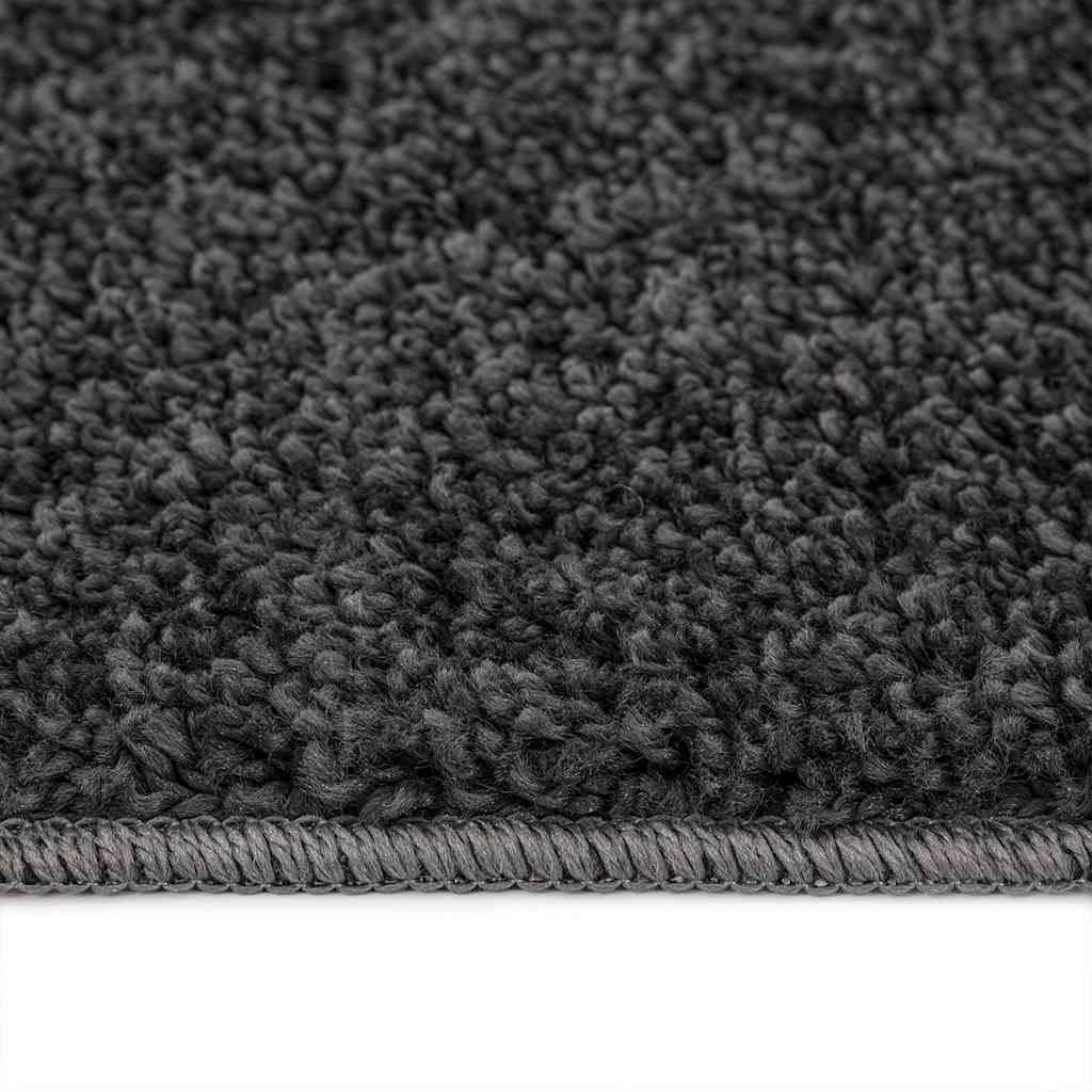 Protuklizni Shaggy Tepih Tamno siva 120 x 120 cm PP