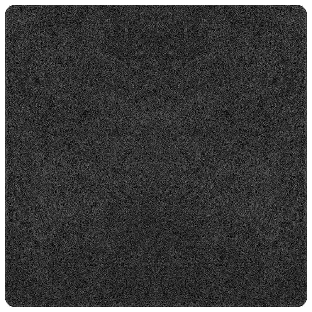 Protuklizni Shaggy Tepih Tamno siva 200 x 200 cm PP