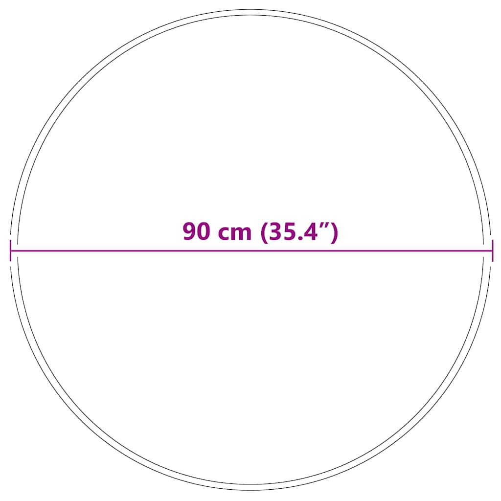 Protuklizni Shaggy Tepih Tamno siva 90 x 90 cm PP