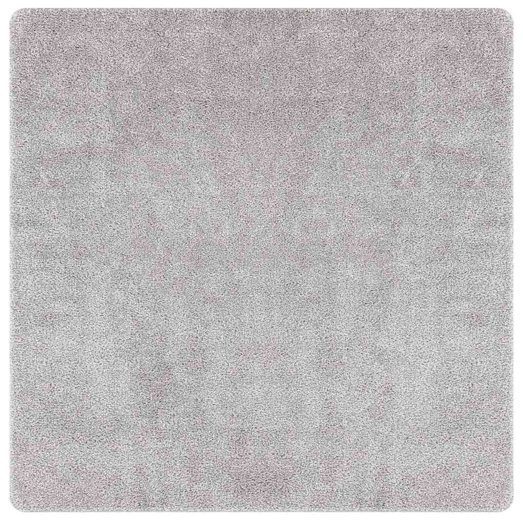 Protuklizni Shaggy Tepih Siva 160 x 160 cm PP