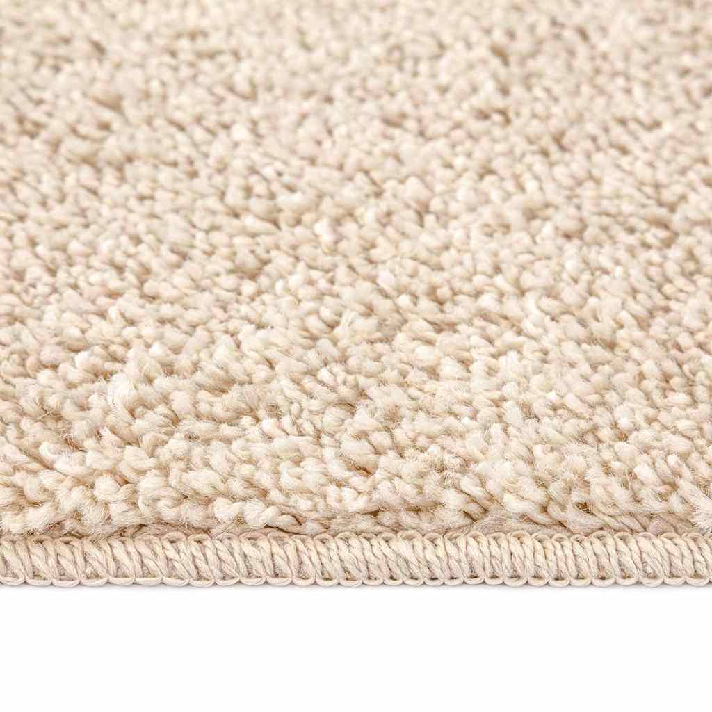 Protuklizni Shaggy Tepih Krema 120 x 120 cm PP