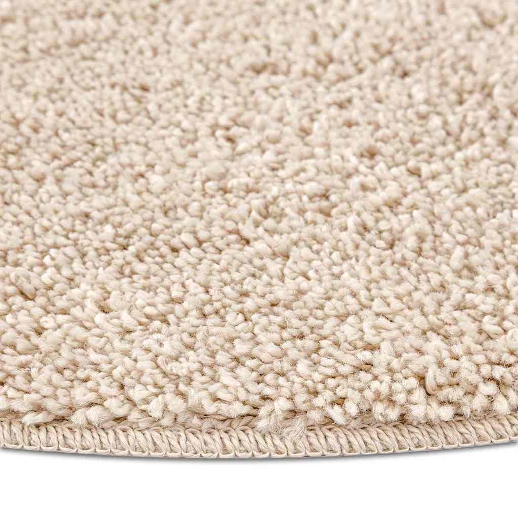 Protuklizni Shaggy Tepih Krema 90 x 90 cm PP