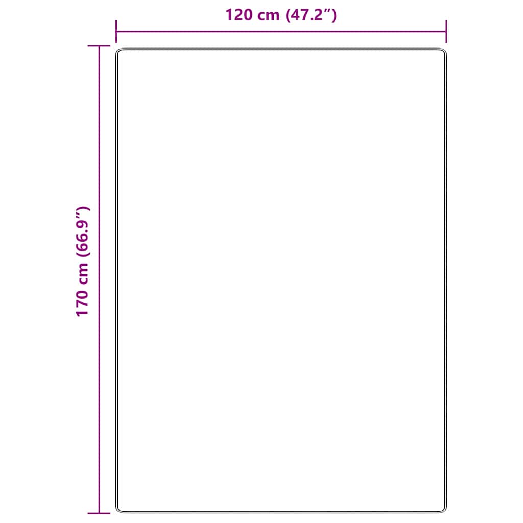 Protuklizni Shaggy Tepih Smeđa 120 x 170 cm PP