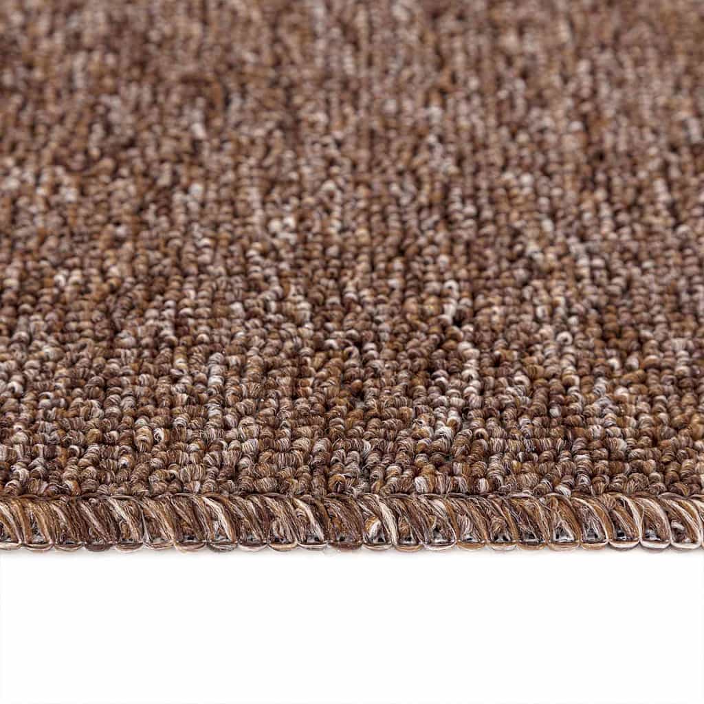 Podloge protiv klizanja za stepenice 15 pcs Smeđa 60 x 25 cm PP