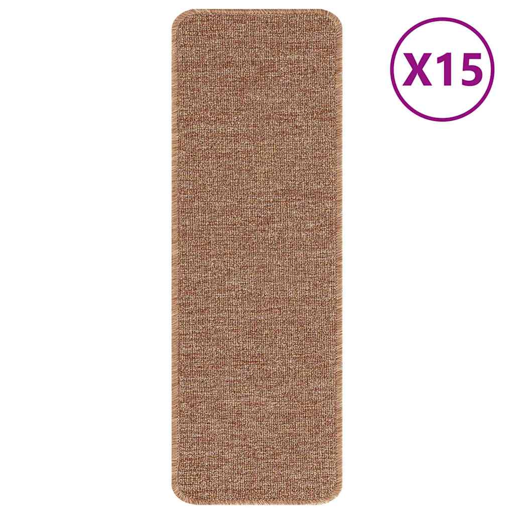 Podloge protiv klizanja za stepenice 15 pcs Žuta 60 x 25 cm PP