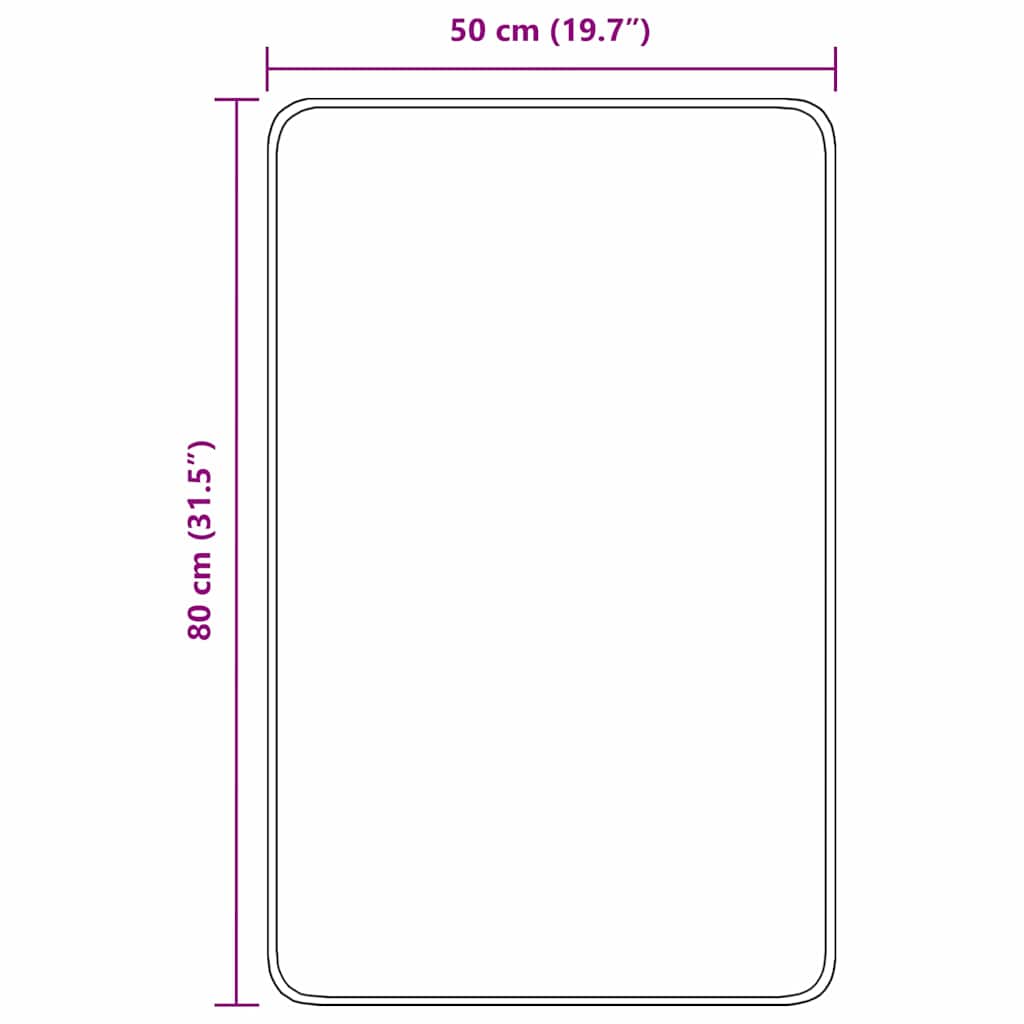 Prostirka protiv klizanja Ljubičasta 50 x 80 cm PP