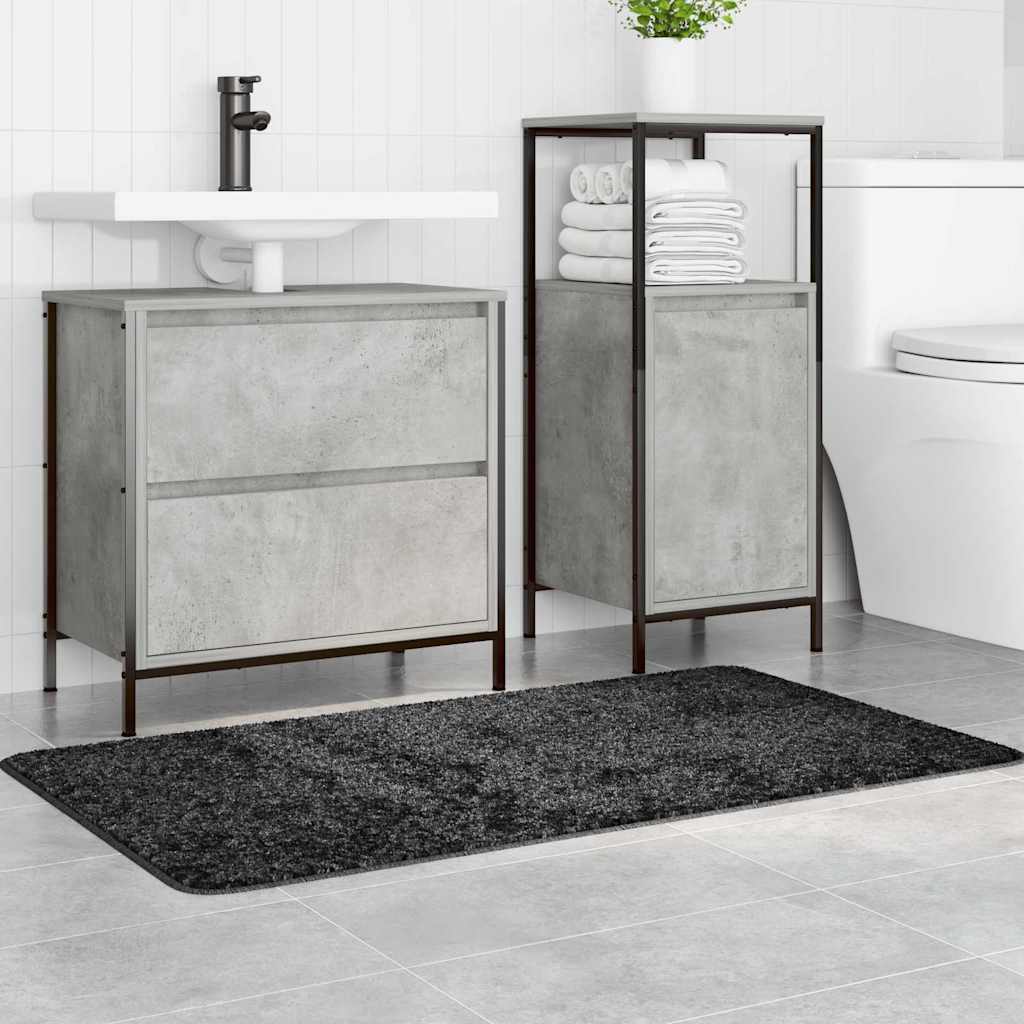 Prostirka protiv klizanja Tamno siva 70 x 120 cm PP