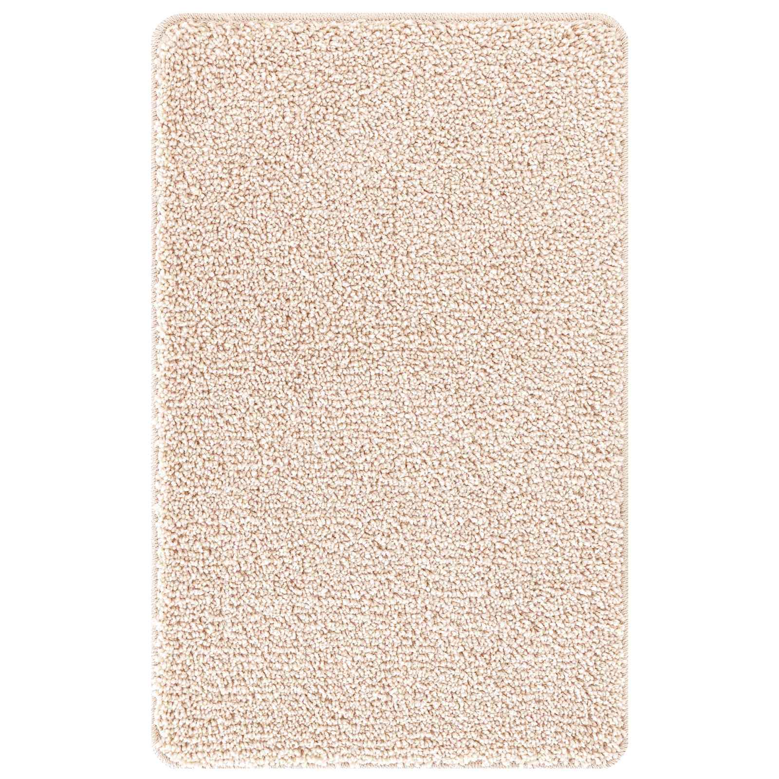 Set prostirki za kupatilo s protukliznom podlogom 3 pcs Krema