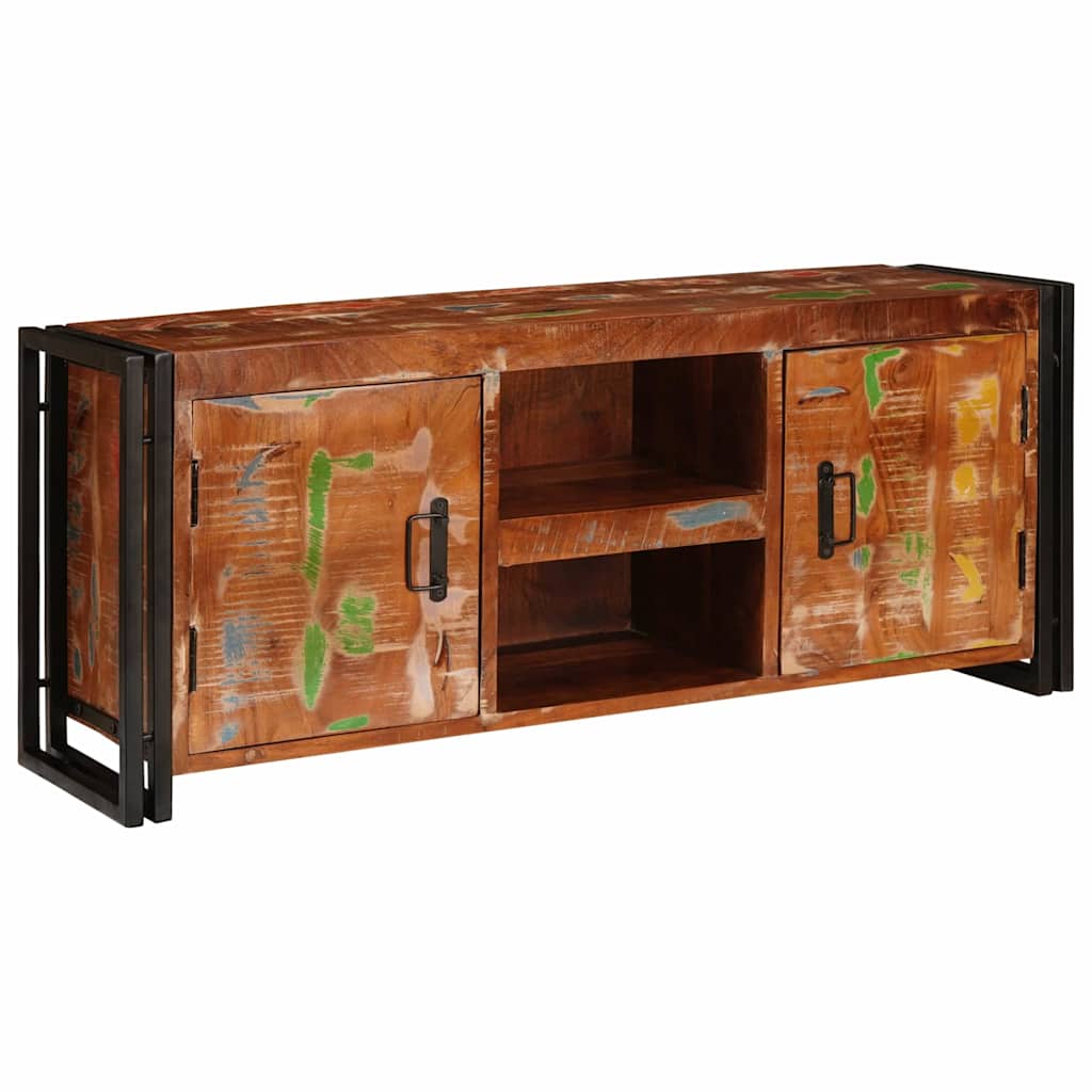 TV ormar Šareni 120 x 33 x 50 cm masivno obnovljeno drvo