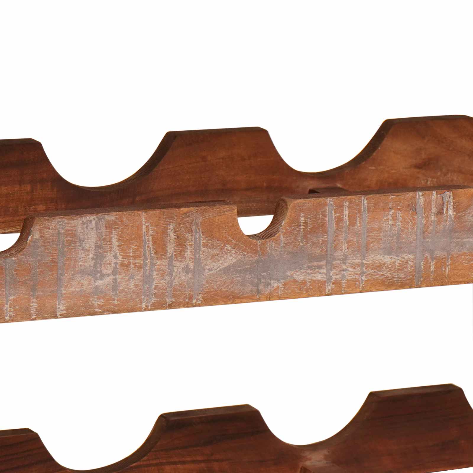 Stalak za vino Smeđa 100 x 45 x 33 cm Čvrsto reciklirano drvo
