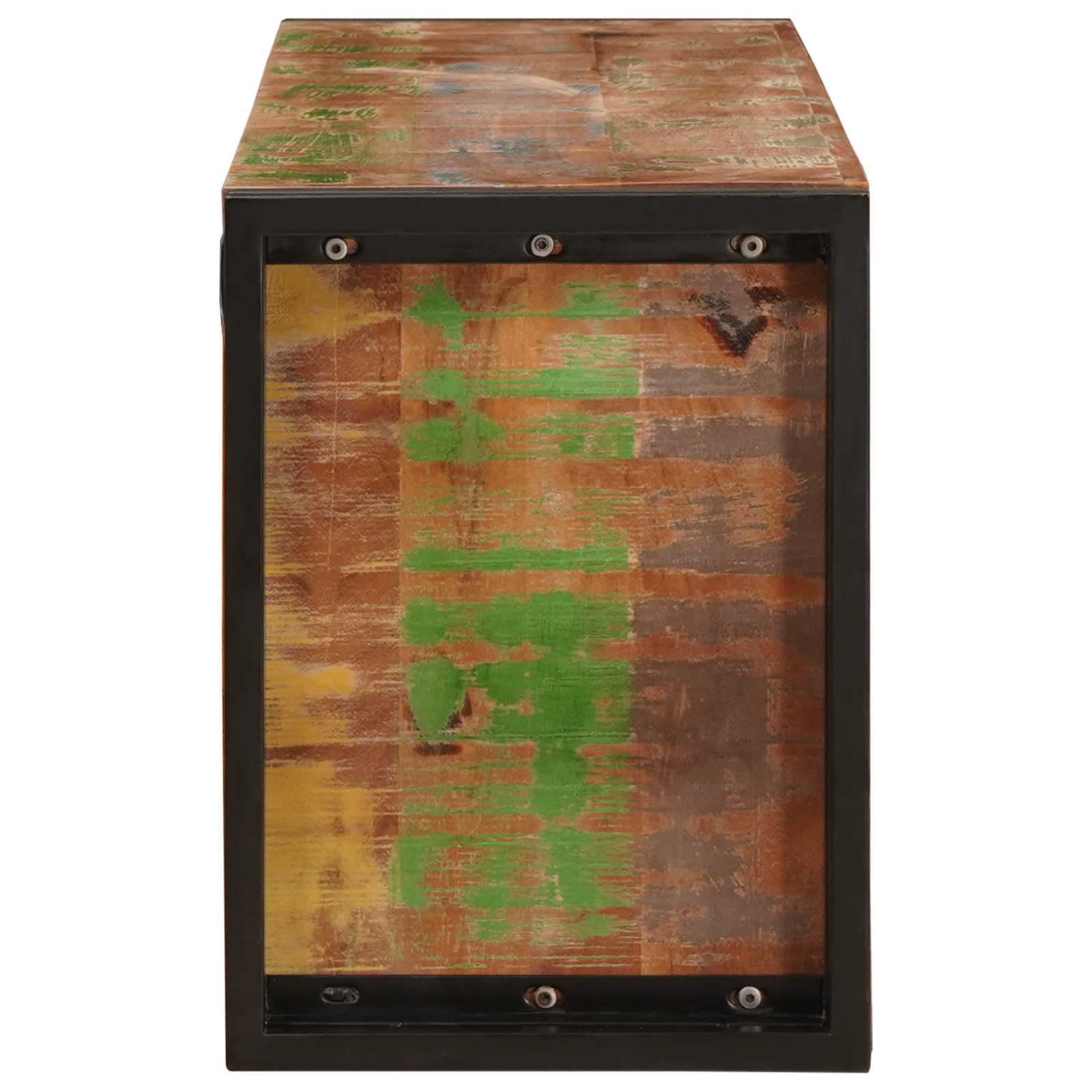 Stalak za vino Smeđa 120 x 45 x 33 cm Čvrsto reciklirano drvo