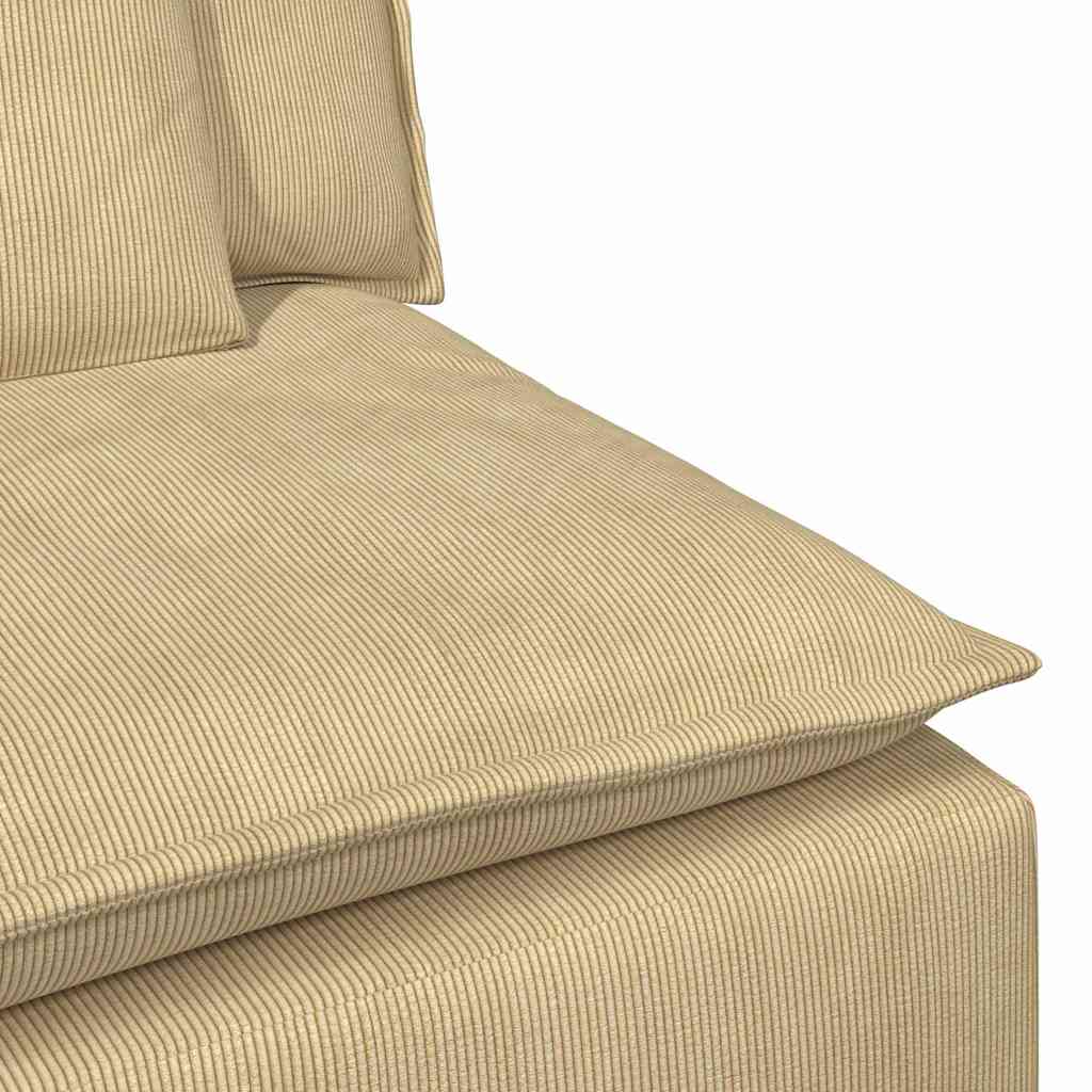 Modularna sofa s tabureom i jastucima, sivo-zelena