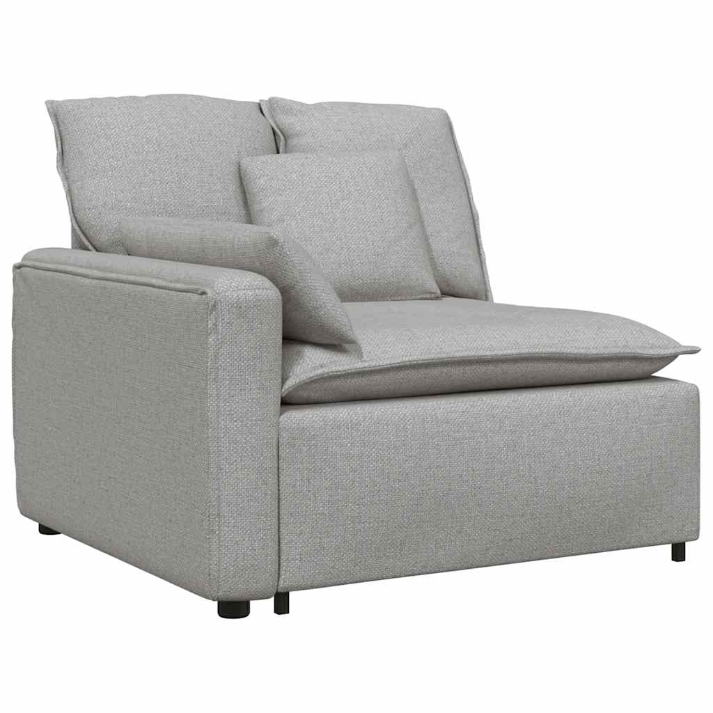 Modularna sofa s jastucima, sive boje