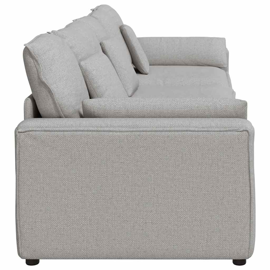 Modularna sofa s jastucima, sive boje