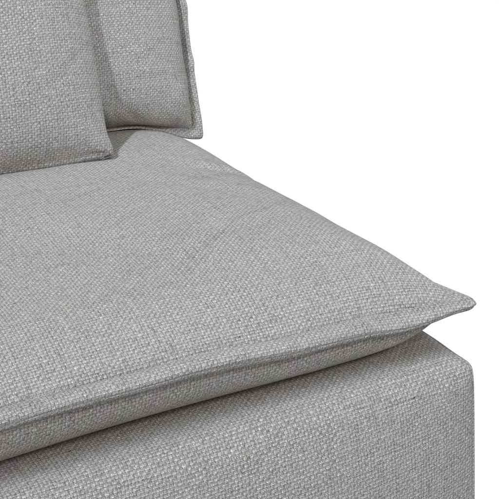Modularna sofa s jastucima, sive boje