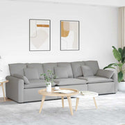Modularna sofa s jastucima, sive boje