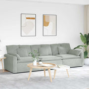 Modularna sofa s jastucima svijetlosiva