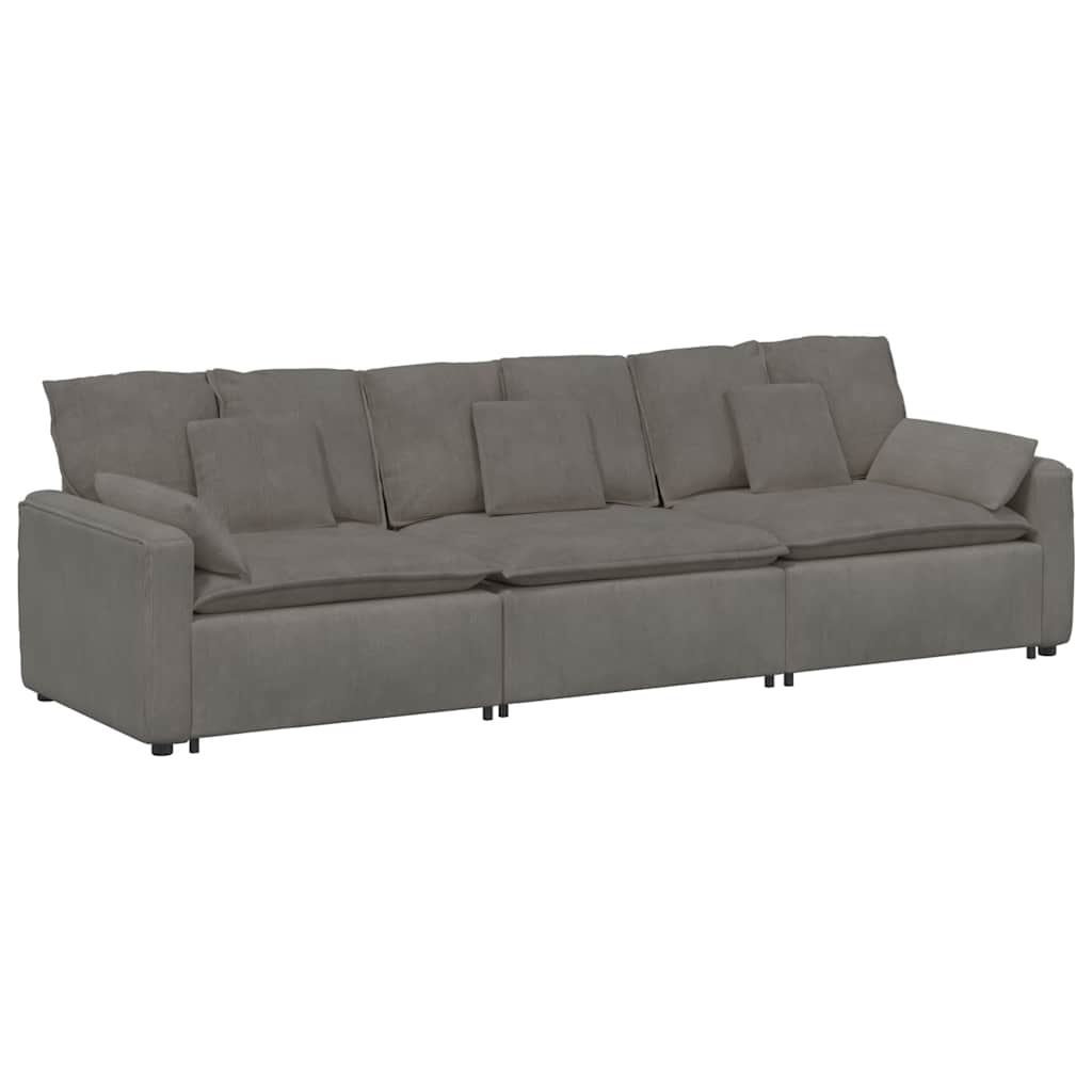 Modularna sofa s jastucima svijetlosiva