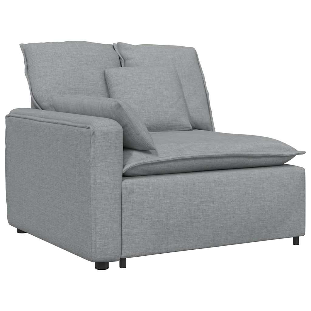 Modularna sofa s jastucima svijetlosiva