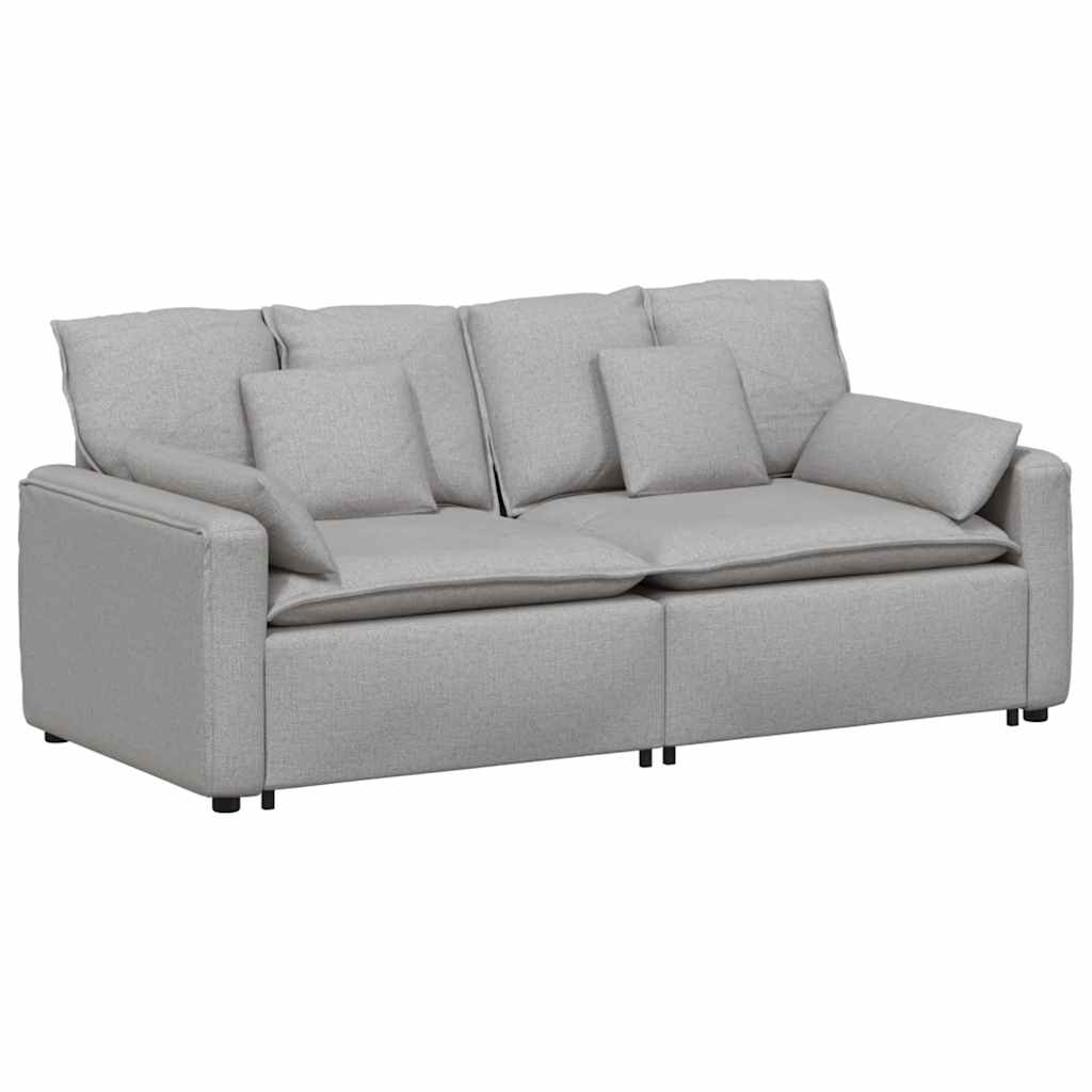 Modularna sofa s jastucima, sive boje