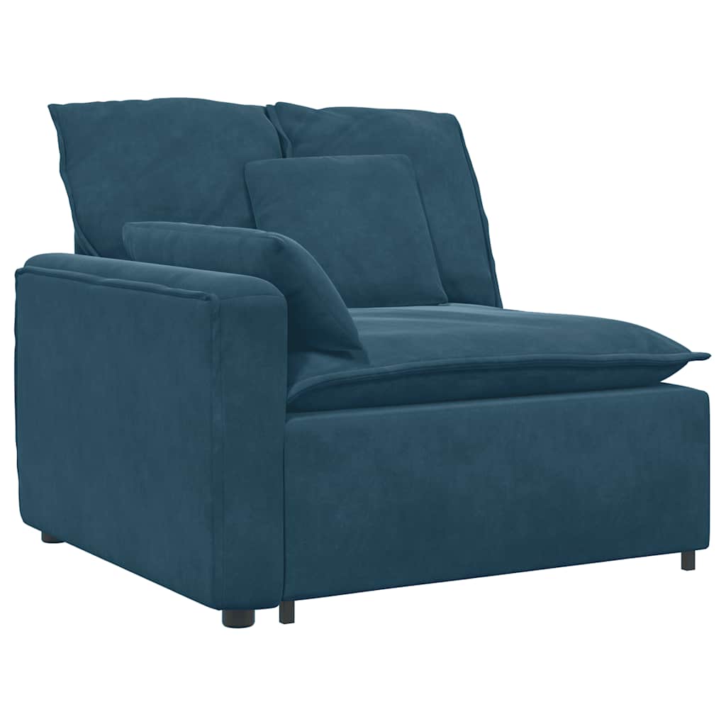 Modularna sofa s jastucima plava