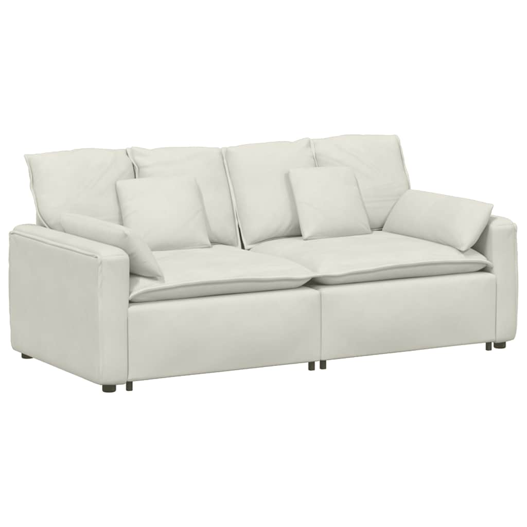 Modularna sofa s jastucima krem boje