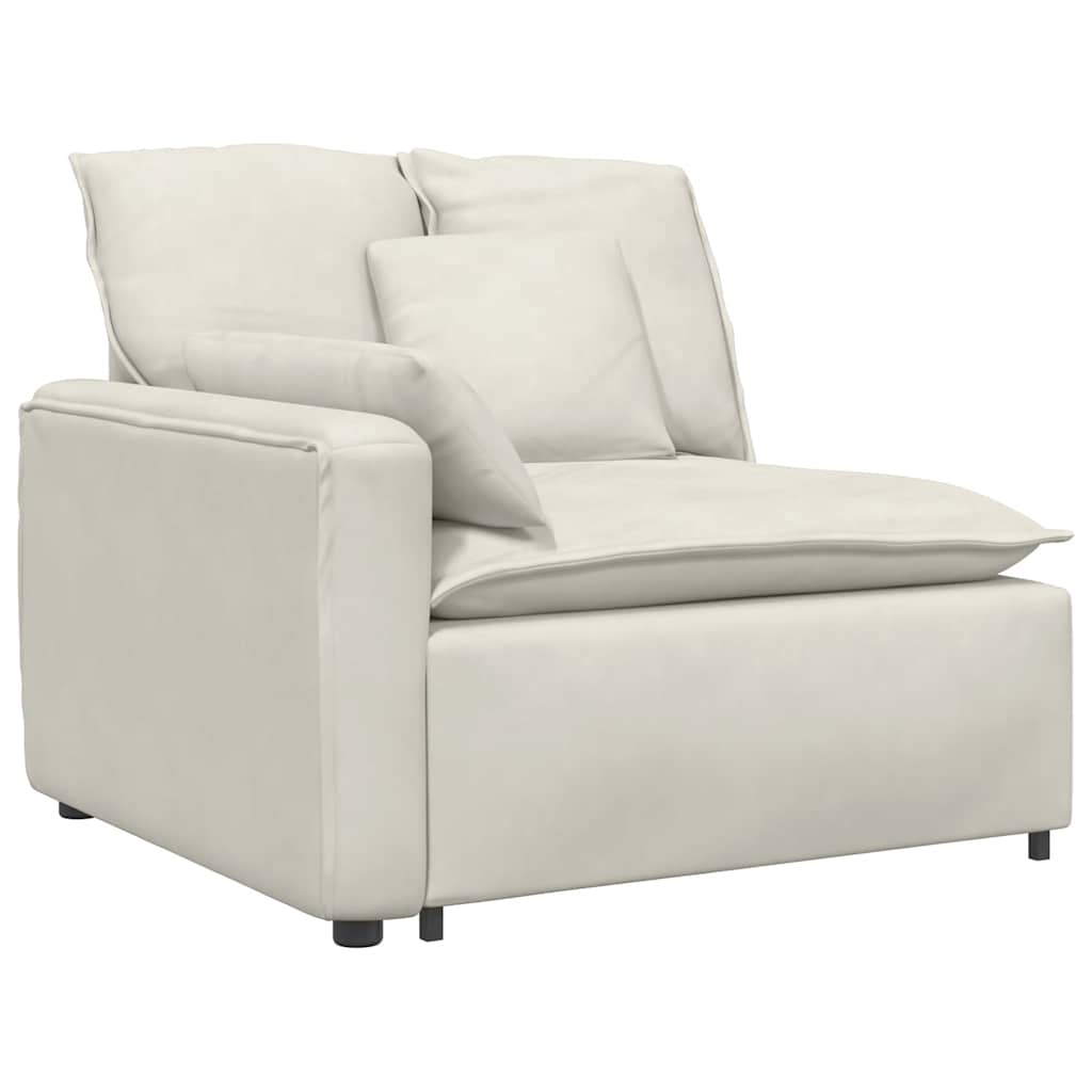 Modularna sofa s jastucima krem boje