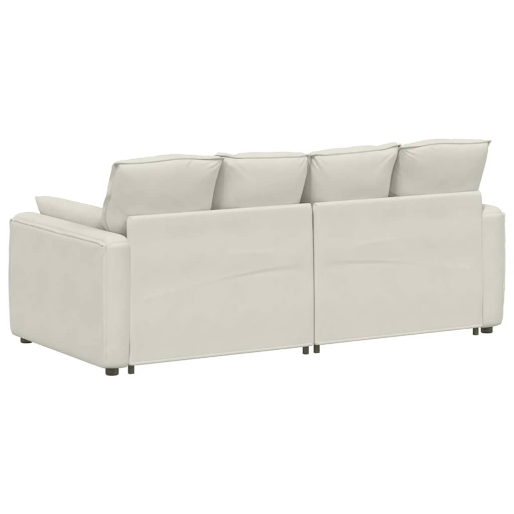 Modularna sofa s jastucima krem boje