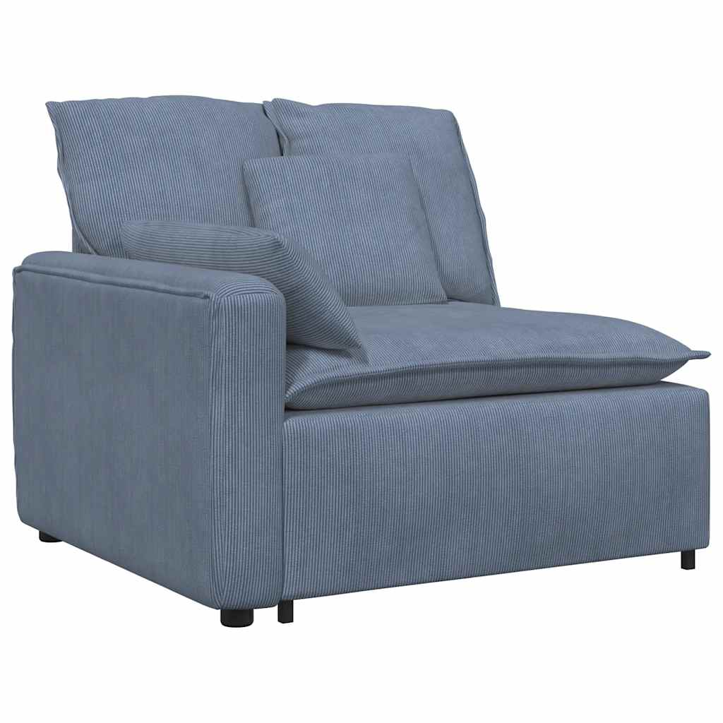 Modularna sofa s jastucima plava