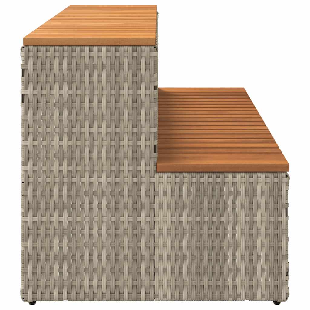 Stepenica za hidromasažnu kadu svijetlosiva 100x50x50,5 cm