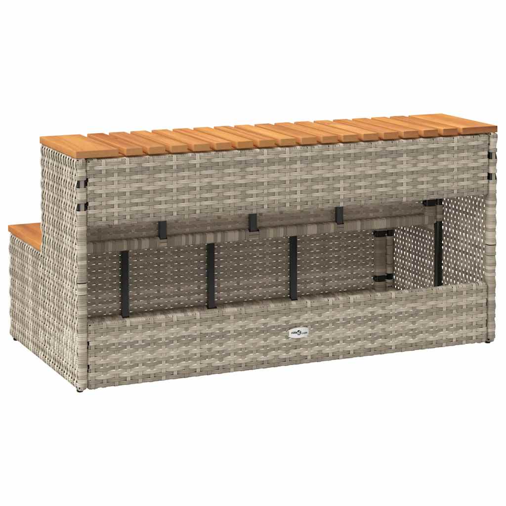 Stepenica za hidromasažnu kadu svijetlosiva 100x50x50,5 cm