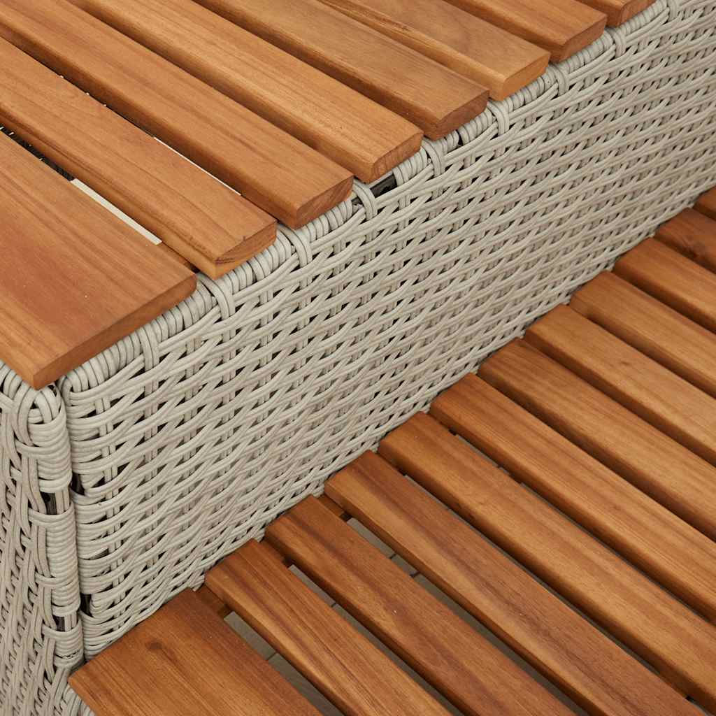 Stepenica za hidromasažnu kadu svijetlosiva 100x50x50,5 cm