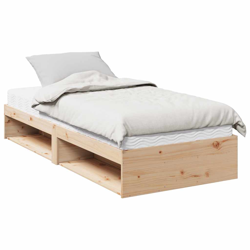Dnevni krevet s madracima 80 x 200 cm od masivne borovine