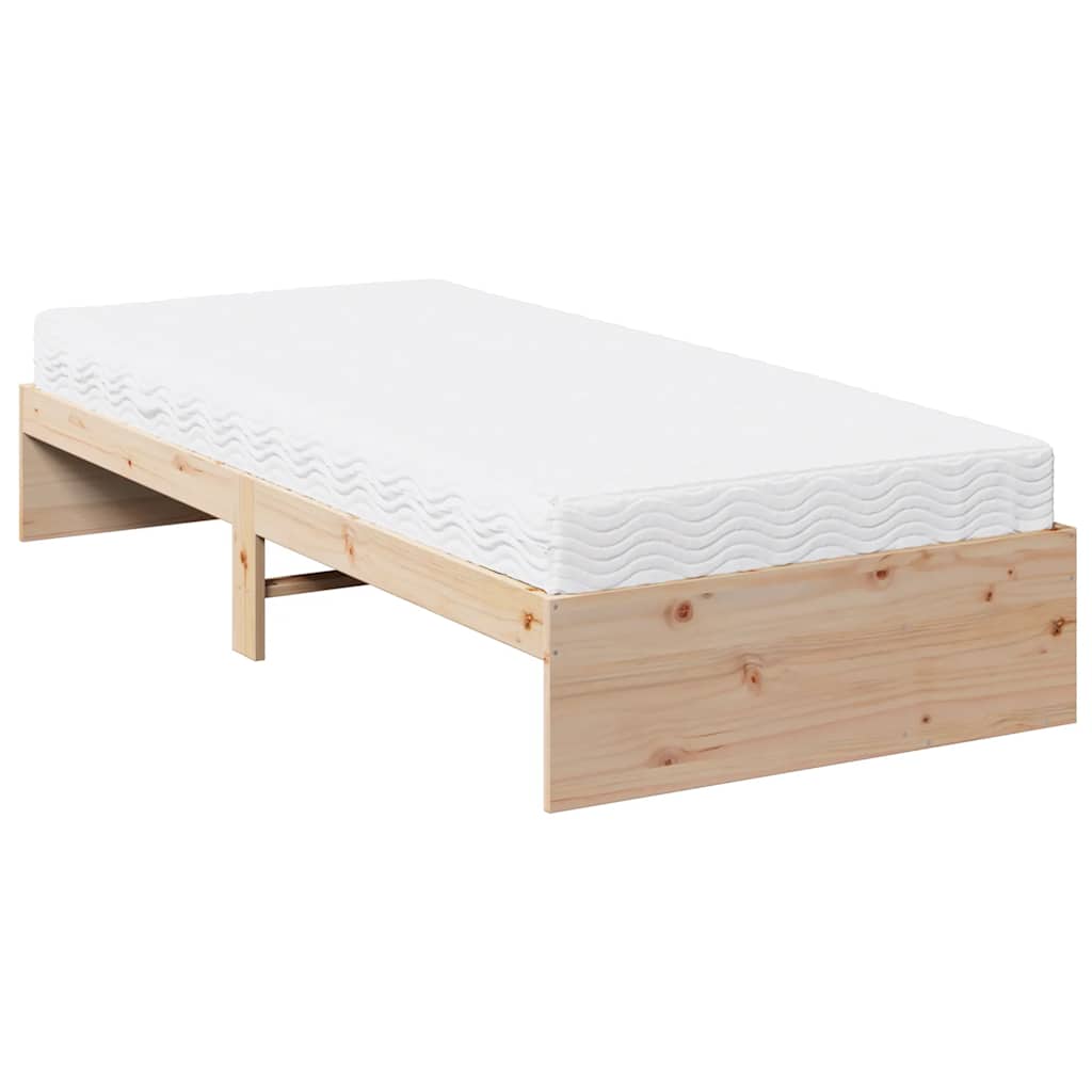 Dnevni krevet s madracima 80 x 200 cm od masivne borovine
