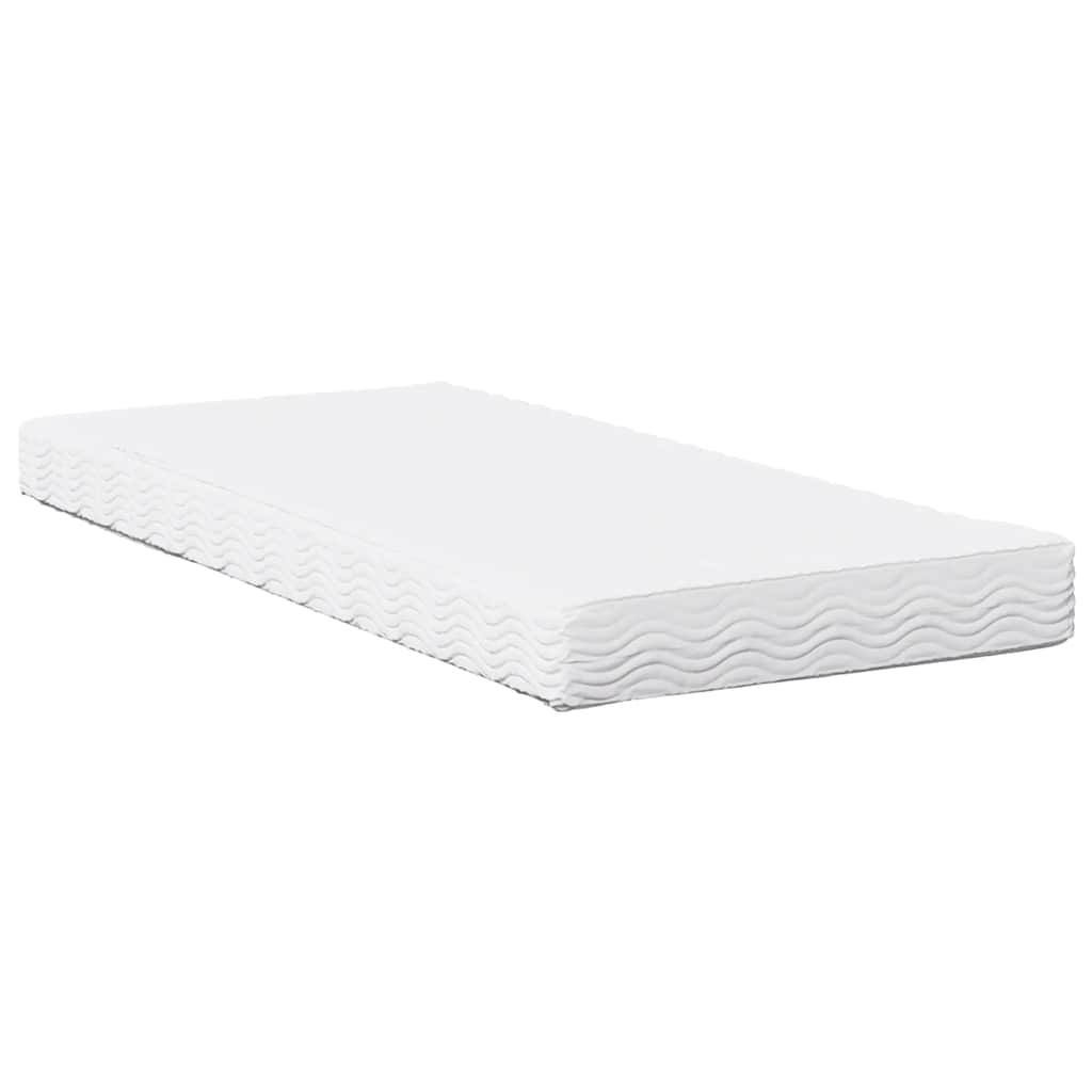 Dnevni krevet s madracem bijeli 80 x 200 cm od masivne borovine