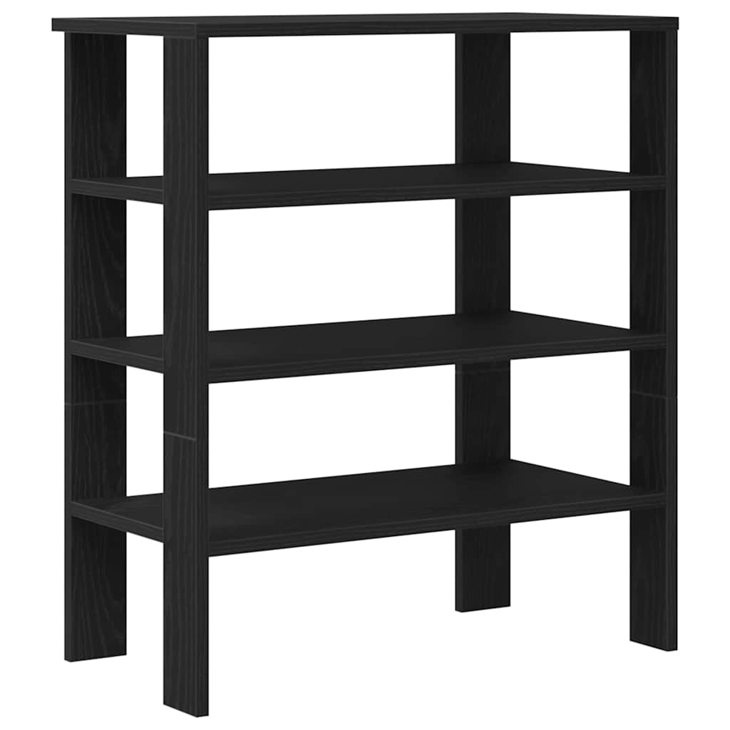 Stalak za cipele crni 61x32x70 cm od konstruiranog drva