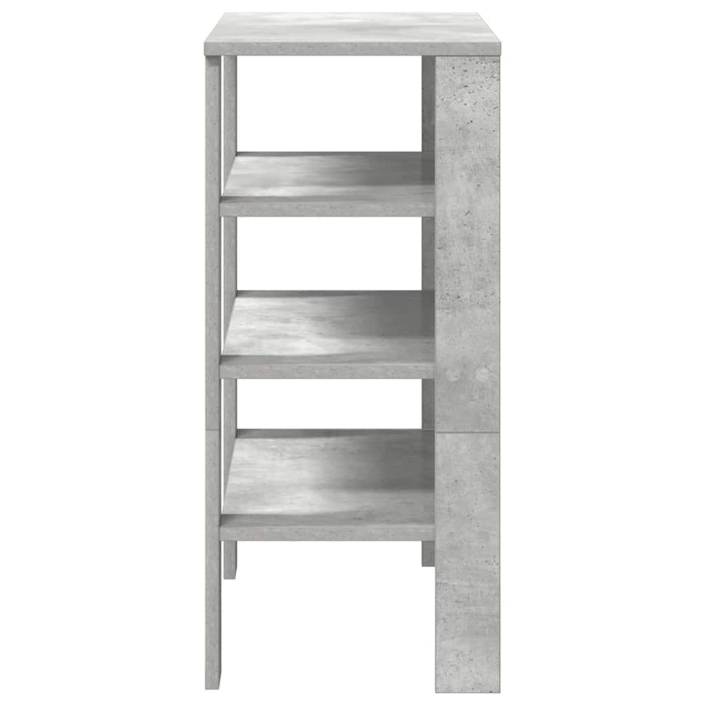 Stalak za cipele boja betona 61x32x70 cm konstruirano drvo