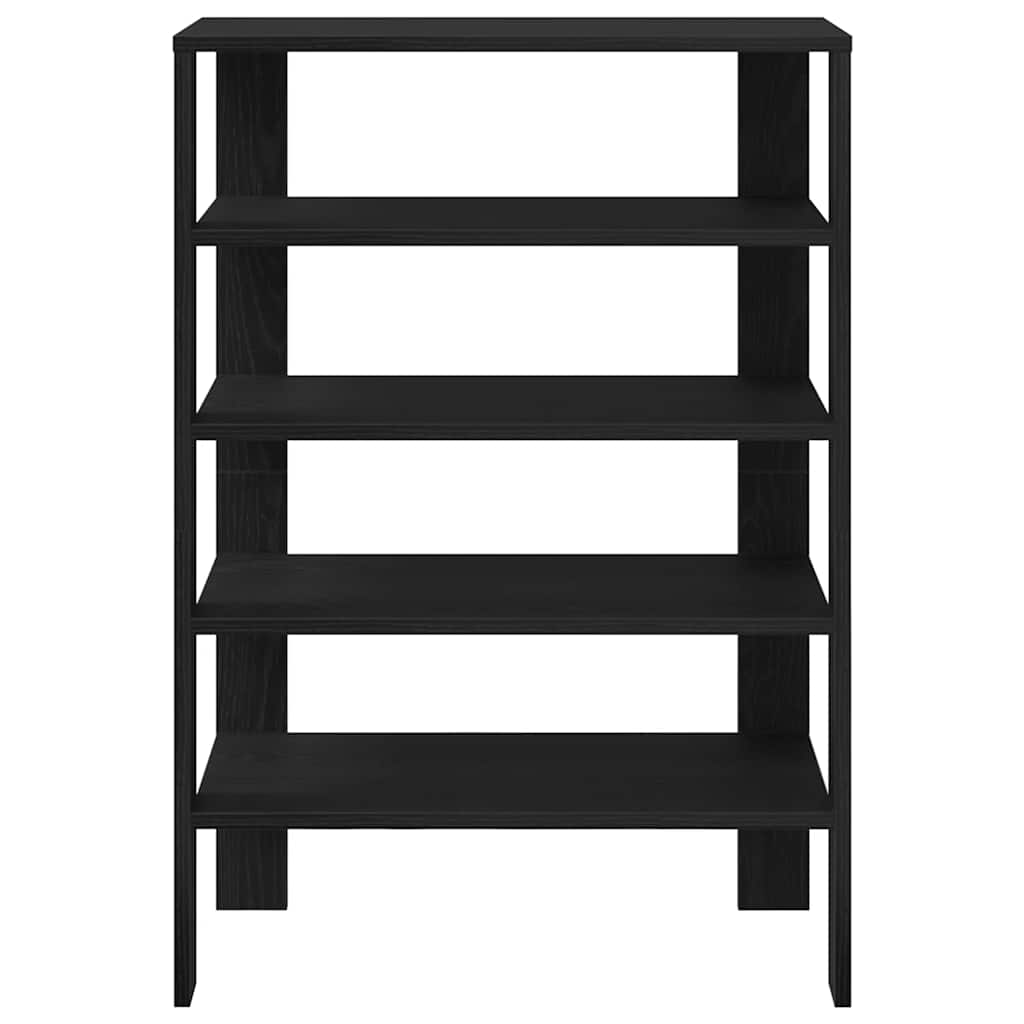 Stalak za cipele crni 61x32x87,5 cm od konstruiranog drva