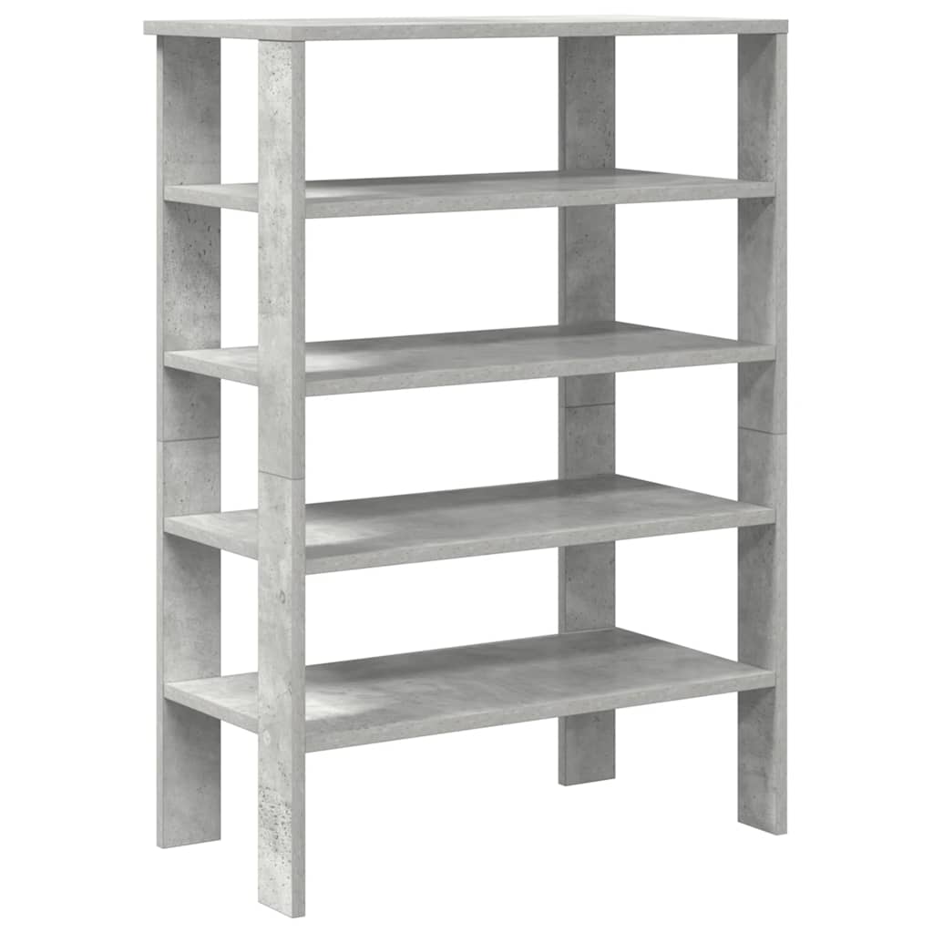 Stalak za cipele boja betona 61x32x87,5 cm konstruirano drvo