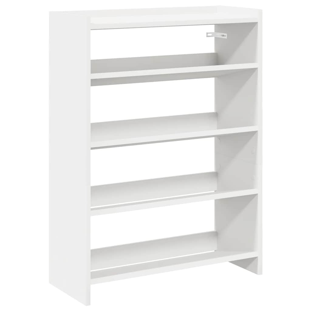Stalak za cipele bijeli 60x25x81 cm od konstruiranog drva
