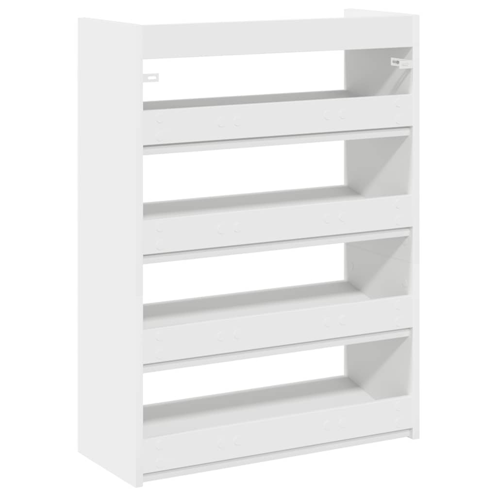Stalak za cipele bijeli 60x25x81 cm od konstruiranog drva