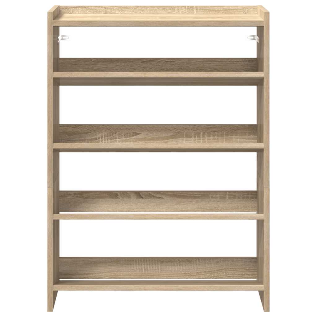 Stalak za cipele boja hrasta 60x25x81 cm konstruirano drvo Smeđa