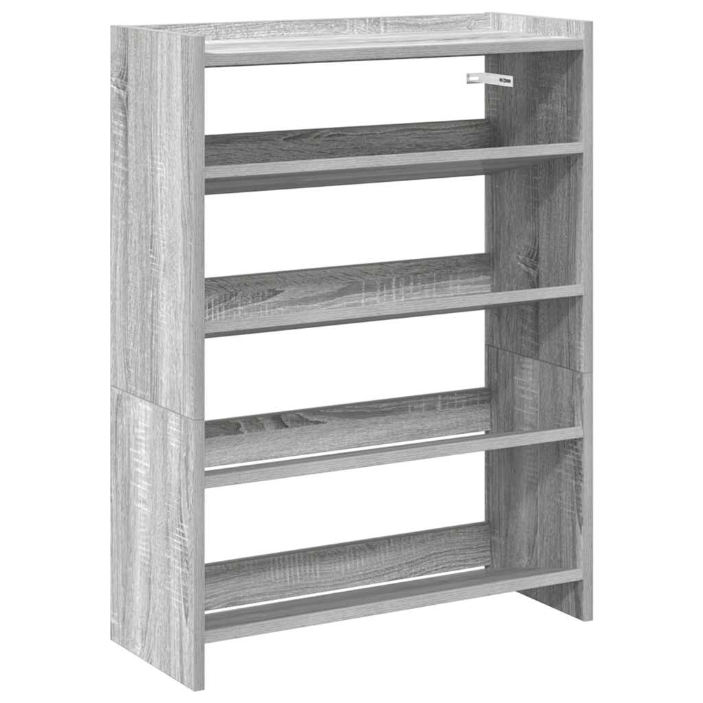 Stalak za cipele boja hrasta 60x25x81 cm konstruirano drvo
