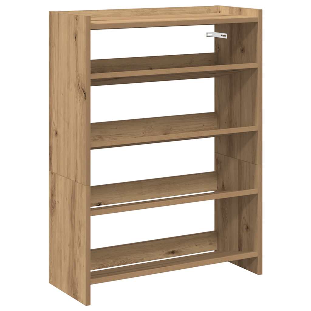 Stalak za cipele boja hrasta 60x25x81 cm konstruirano drvo