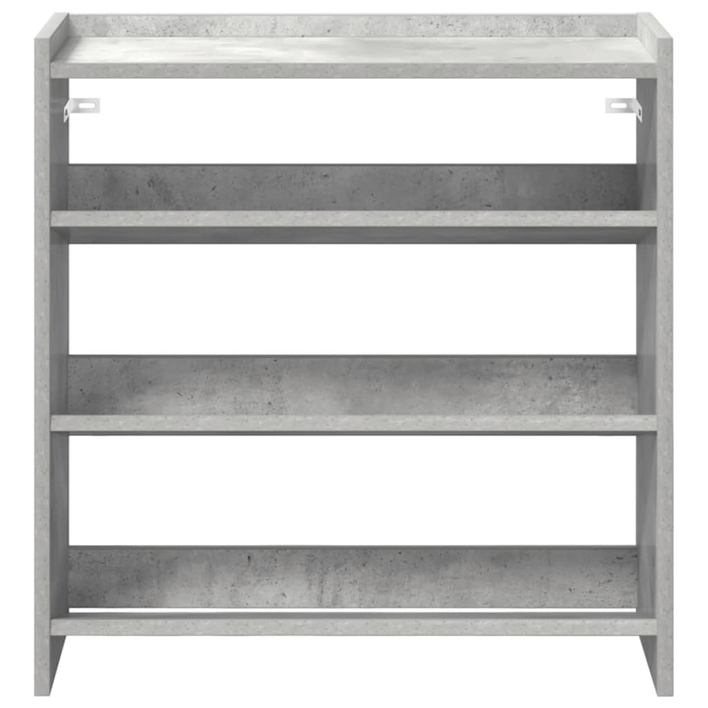 Stalak za cipele boja betona 60x25x62 cm konstruirano drvo