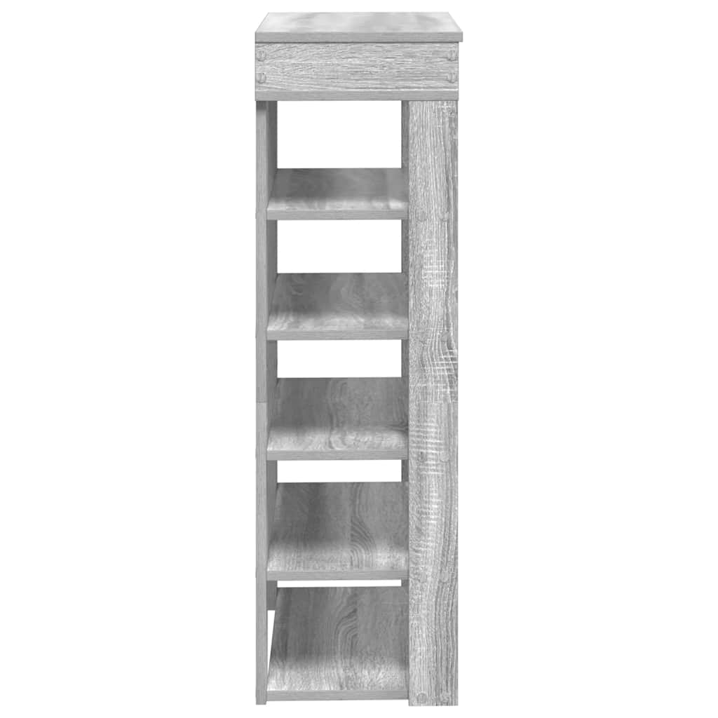 Stalak za cipele boja hrasta 60x30x98 cm konstruirano drvo