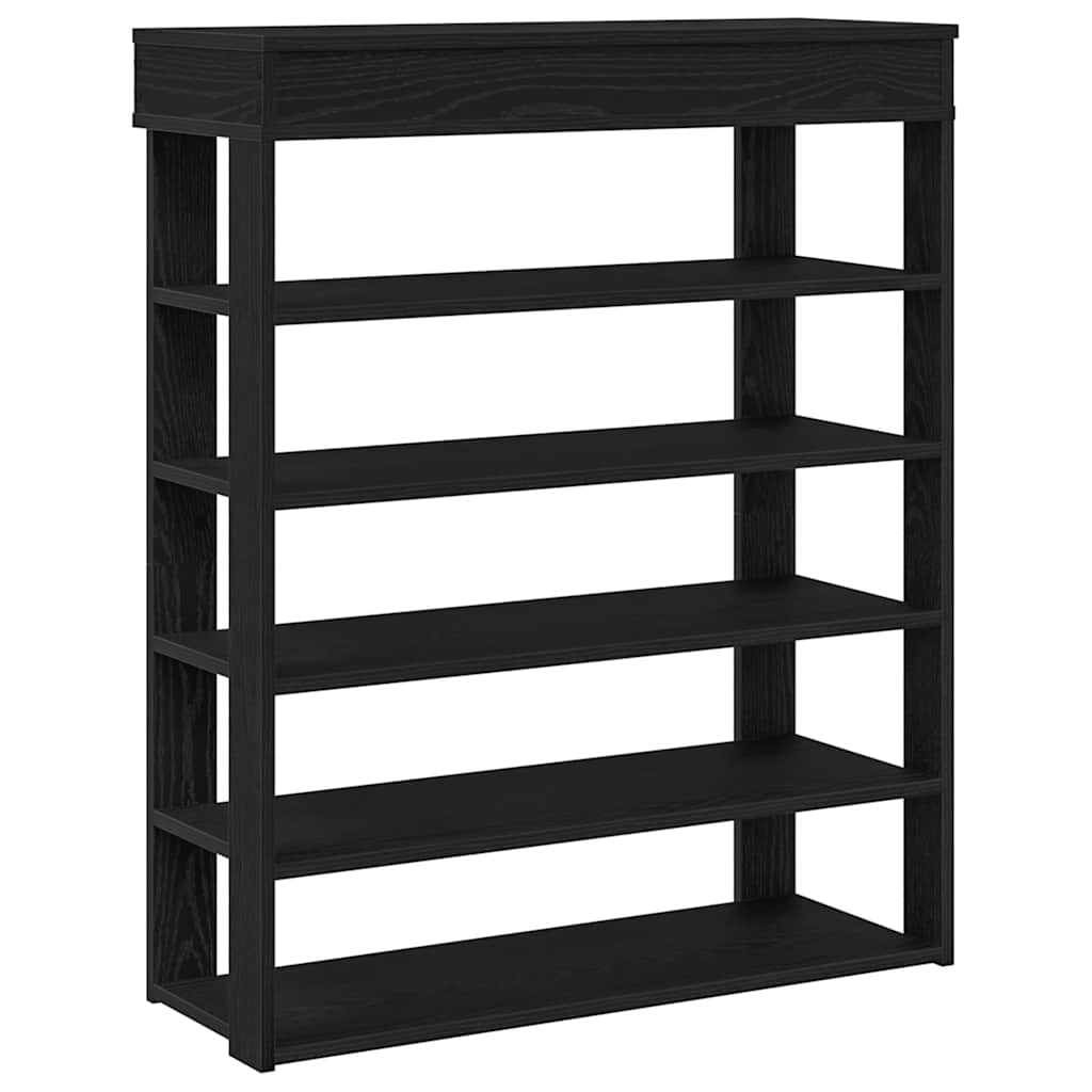 Stalak za cipele crni 80x30x98 cm od konstruiranog drva