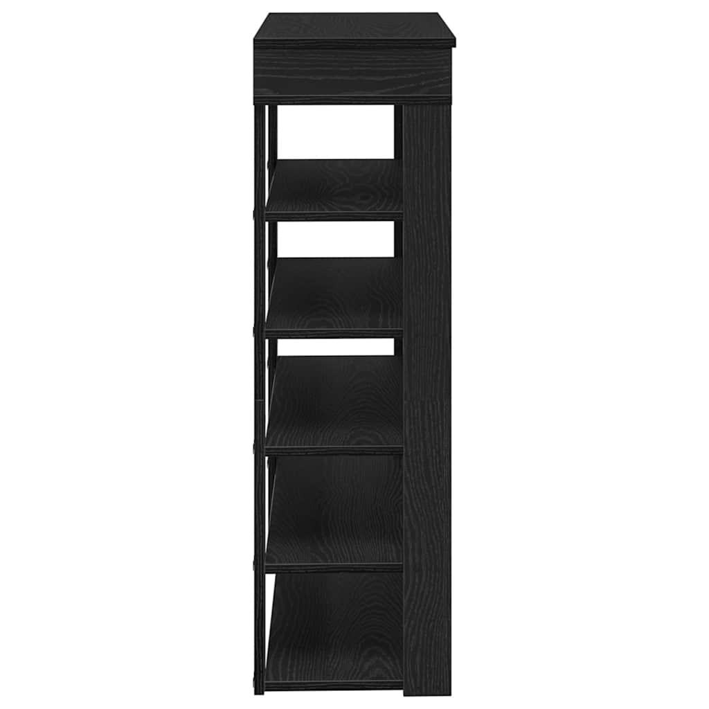 Stalak za cipele crni 80x30x98 cm od konstruiranog drva
