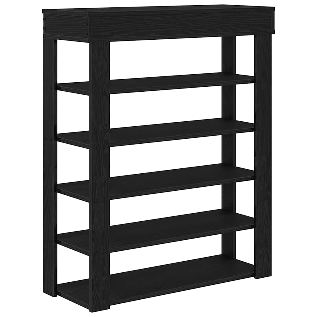 Stalak za cipele crni 80x30x98 cm od konstruiranog drva