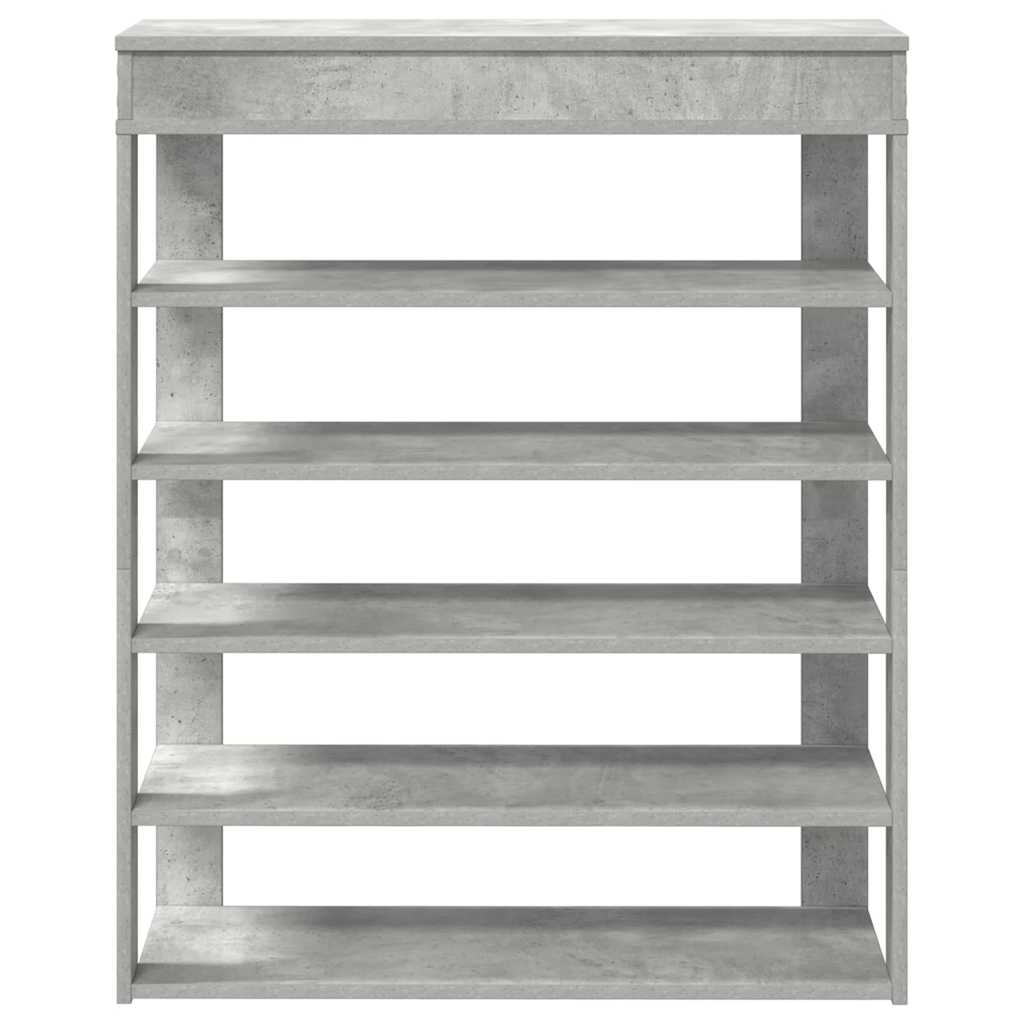 Stalak za cipele boja betona 80x30x98 cm konstruirano drvo